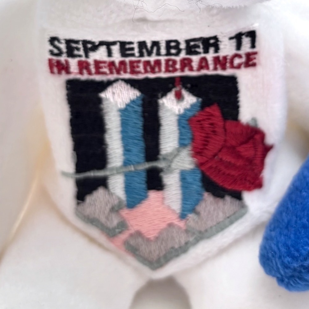 Plushland 9/11 Memorial Bear Lot NYPD 911 September 11 Twin Towers 8" Set of 2 - Picture 2 of 6